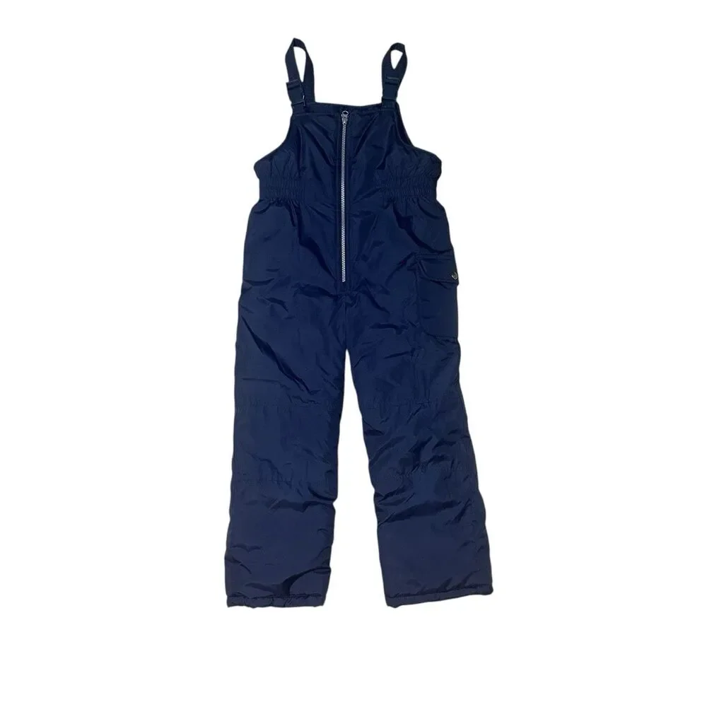 Carter's Kids Blue Ski Overalls Snow Pants Size 8 Excellent Condition Pre Owned